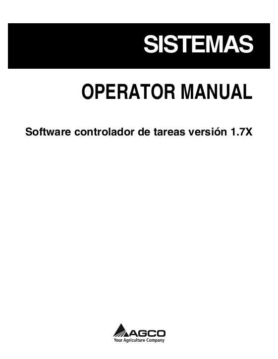 AGCO Task Controller Software (version 1.7x) Operator Manual 72571679A Spanish