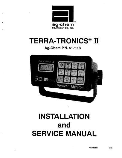 AGCO Terra-Tronics 2 (monitor) Service Manual AG052863 English