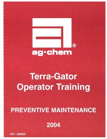 AGCO TerraGator (operator training, 2004) Operator Manual AG059656 English