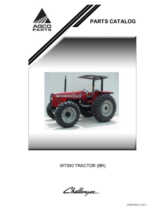 AGCO WT590 Tractor (Brazil) Parts Book C059001E02 English