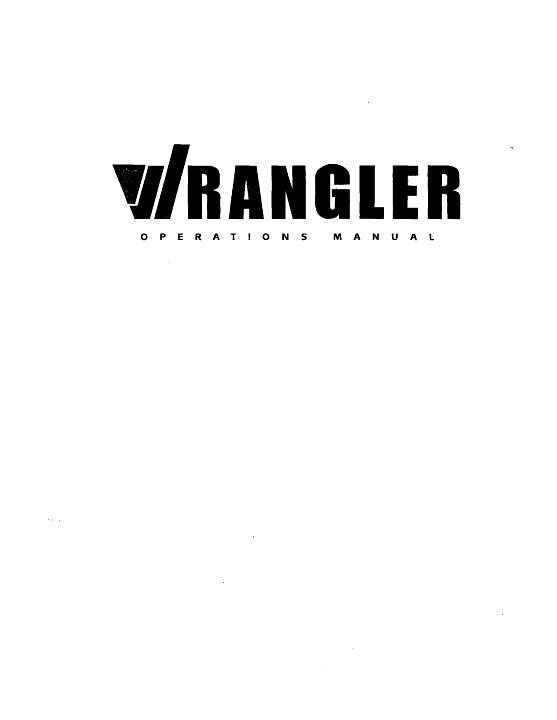AGCO Wrangler Loader (JD diesel, 1996) Operator Manual WRP0385 English