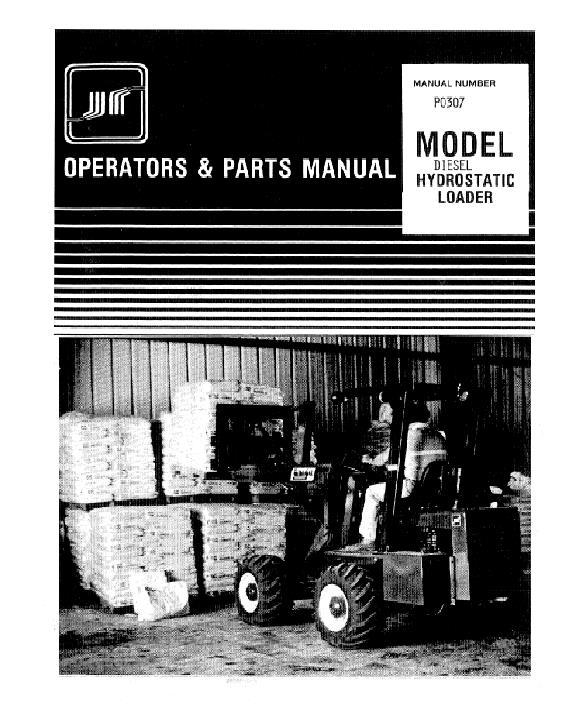 AGCO Wrangler Loader (JD diesel, hydrostatic, 1983) Parts Book WRP0307 English