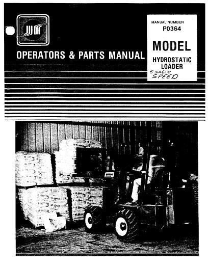 AGCO Wrangler Loader (diesel, single speed hydrostatic, 1988) Operator Manual WRP0364 English