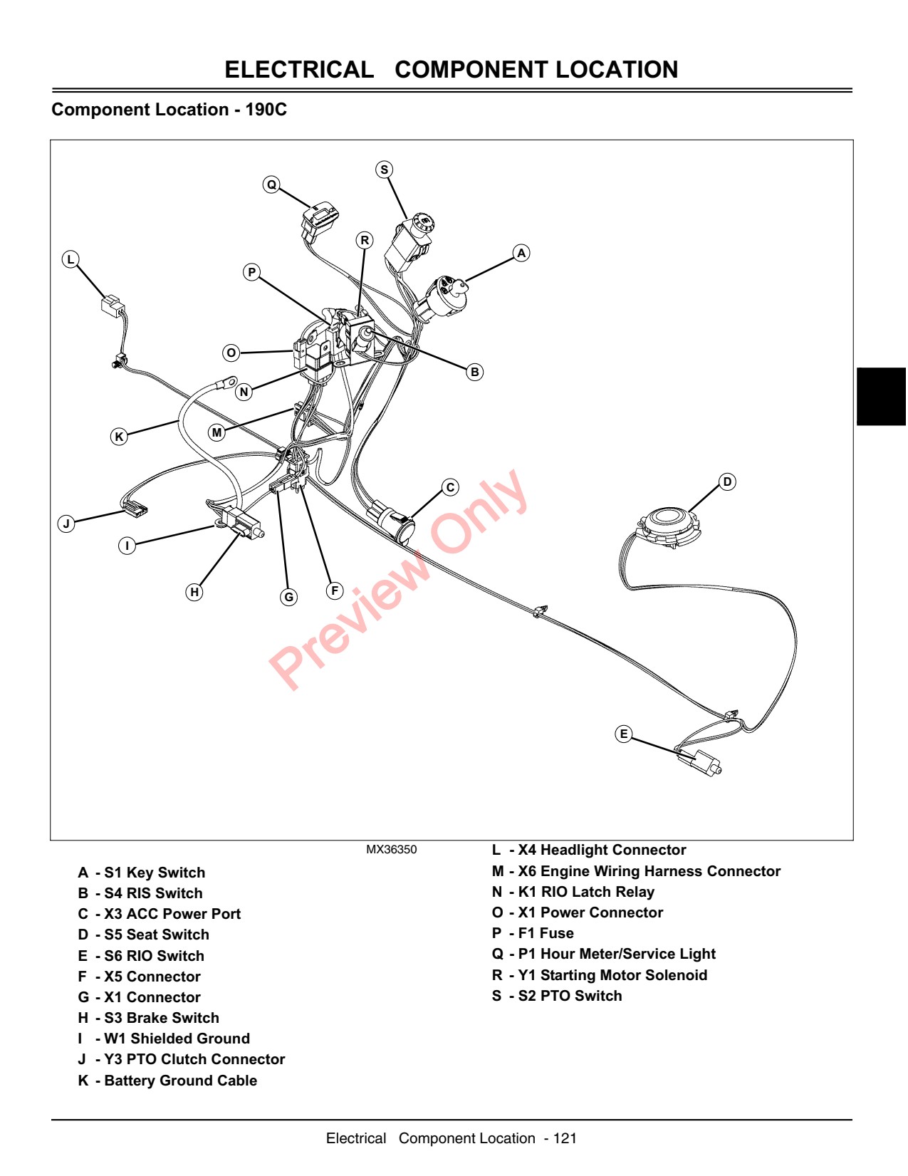 John Deere 102 115 to 145 155C 190C 105 Garden Tractor Technical Manual TM2328