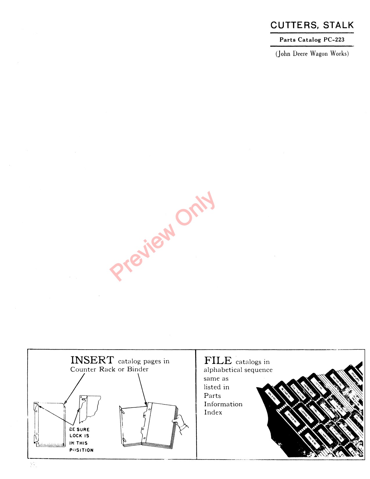 John Deere 204 to 207 5 307 Rotary Cutter Parts Catalog PC223 1 John Deere 204 to 207 5 307 Rotary Cutter Parts Catalog PC223