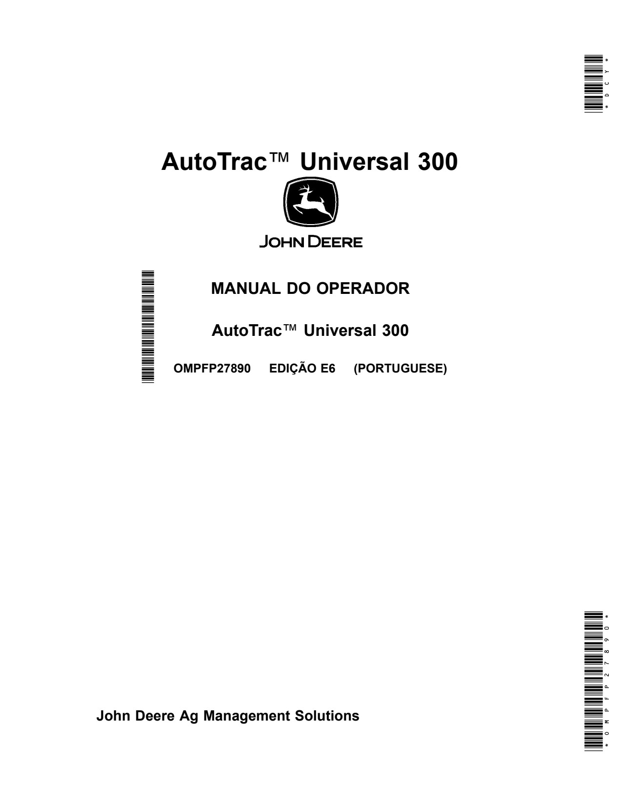 John Deere 300 Precision Ag Electronics Operator Manual OMPFP27890 PT 1 John Deere 300 Precision Ag Electronics Operator Manual OMPFP27890 PT