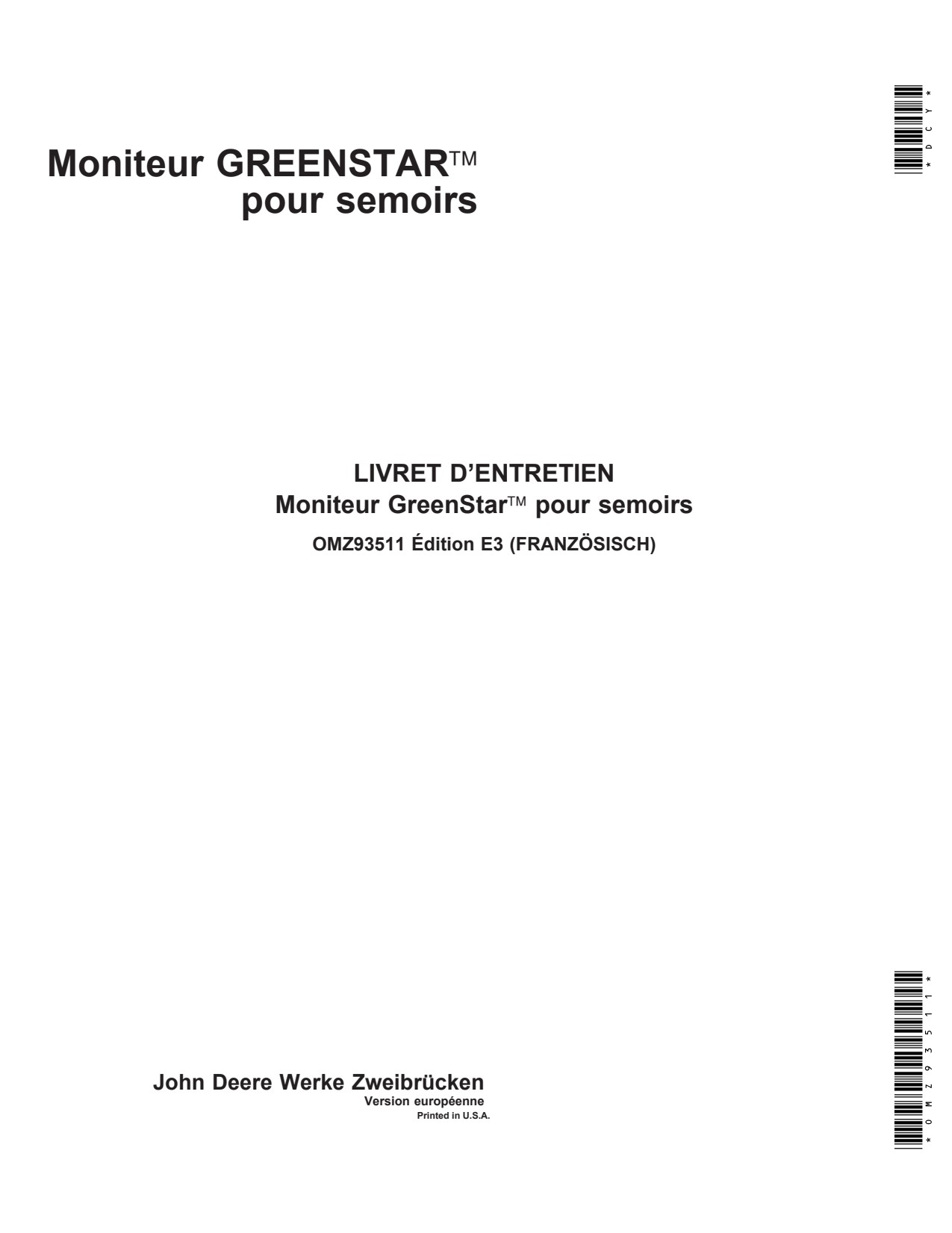 John Deere 3215 3220 3415 3420 Telehandler Operator Manual OMZ93511 FR 1 John Deere 3215 3220 3415 3420 Telehandler Operator Manual OMZ93511 FR