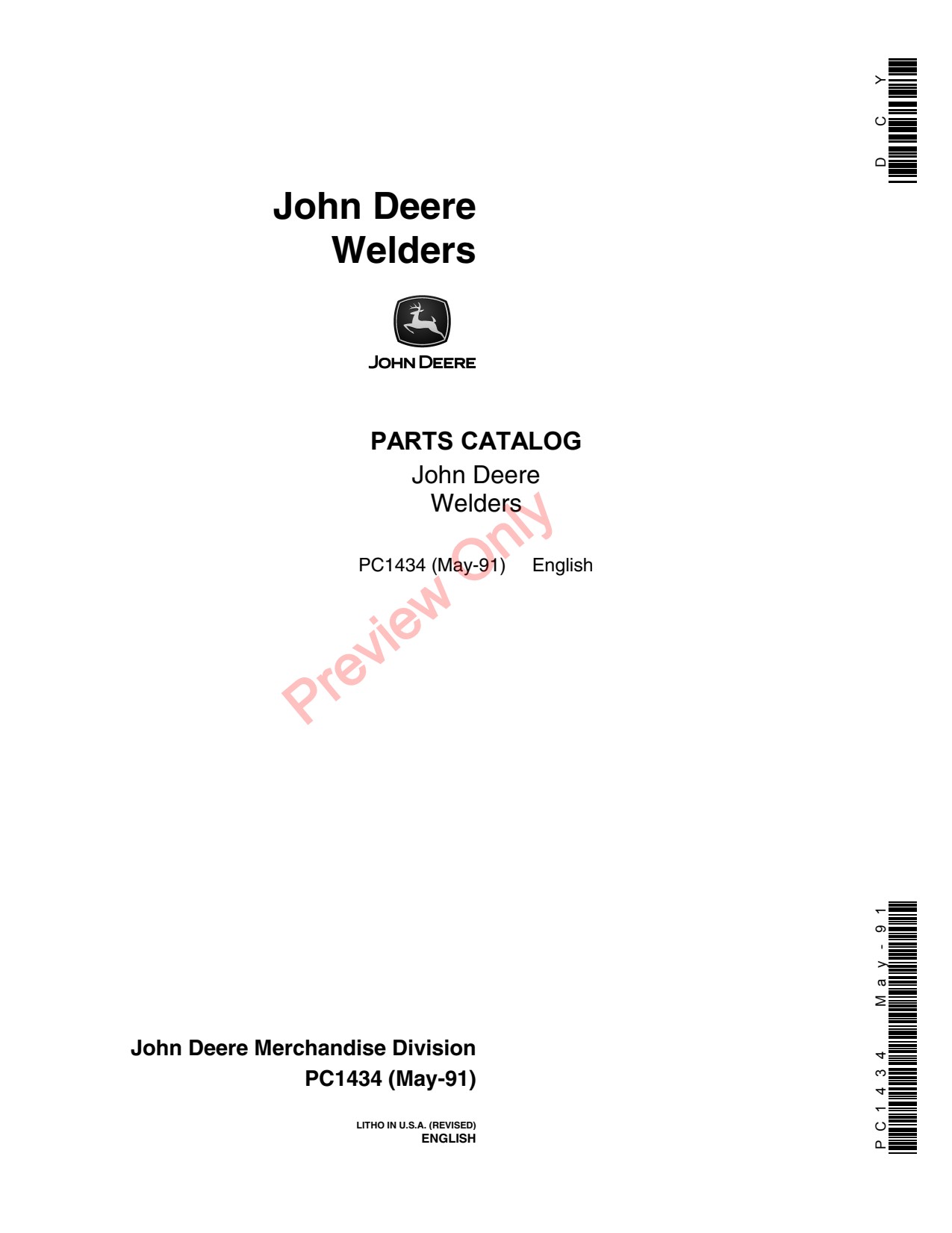 John Deere 50 AMP TY4447 to TY4449 TY5145 TY5101 230 295 250 AC DC-AMP Attachment Parts Catalog PC1434 1 John Deere 50 AMP TY4447 to TY4449 TY5145 TY5101 230 295 250 AC DC-AMP Attachment Parts Catalog PC1434