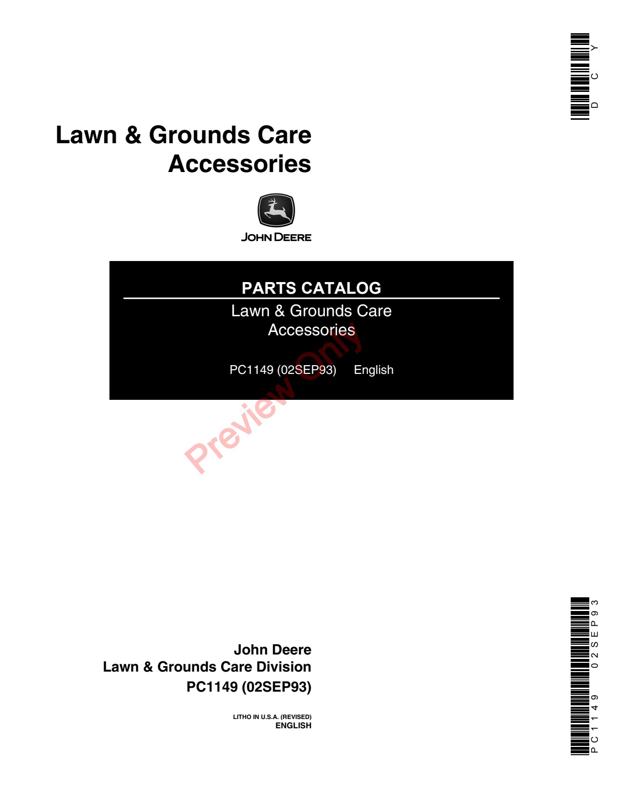 John Deere 55 Portable Electric 68 60 110 112 140 212 214 200 300 66 Attachment Parts Catalog PC1149 1 John Deere 55 Portable Electric 68 60 110 112 140 212 214 200 300 66 Attachment Parts Catalog PC1149