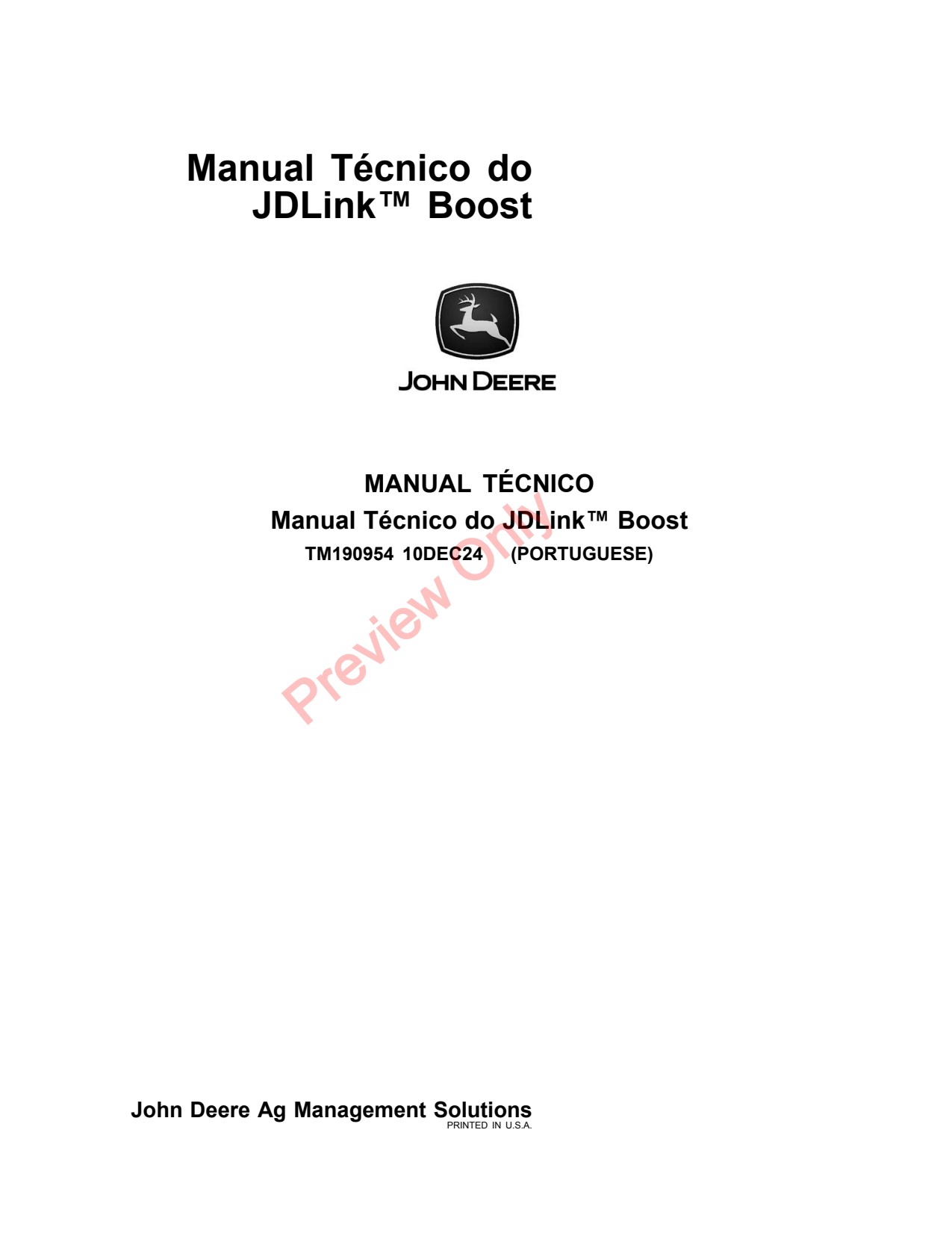 John Deere 6110M 6120M 6130M 6135M 6140M 6145M Precision Ag Electronics Technical Manual TM190954 PT 1 John Deere 6110M 6120M 6130M 6135M 6140M 6145M Precision Ag Electronics Technical Manual TM190954 PT