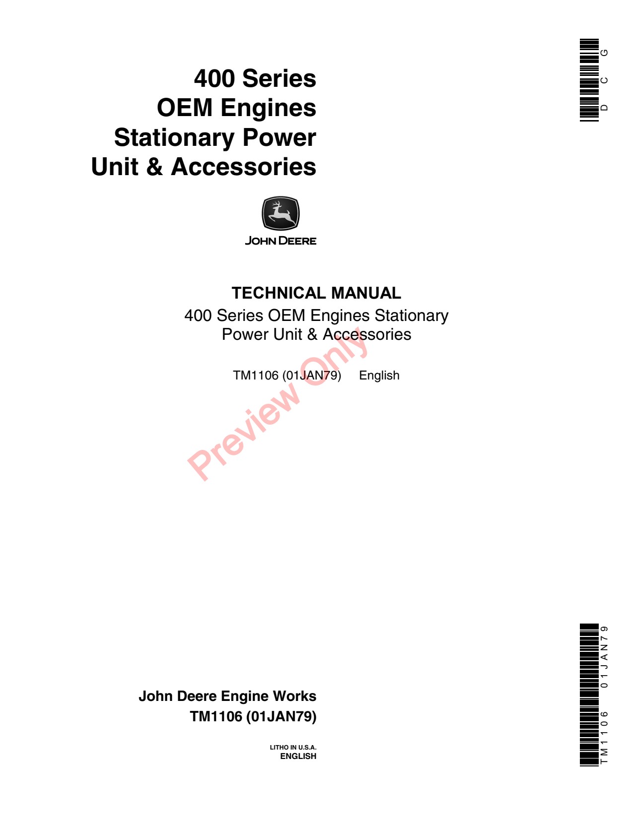 John Deere 6404D 6466D 6466T 6466A 6404T 6404A 400 OEM Engine Technical Manual TM1106 1 John Deere 6404D 6466D 6466T 6466A 6404T 6404A 400 OEM Engine Technical Manual TM1106