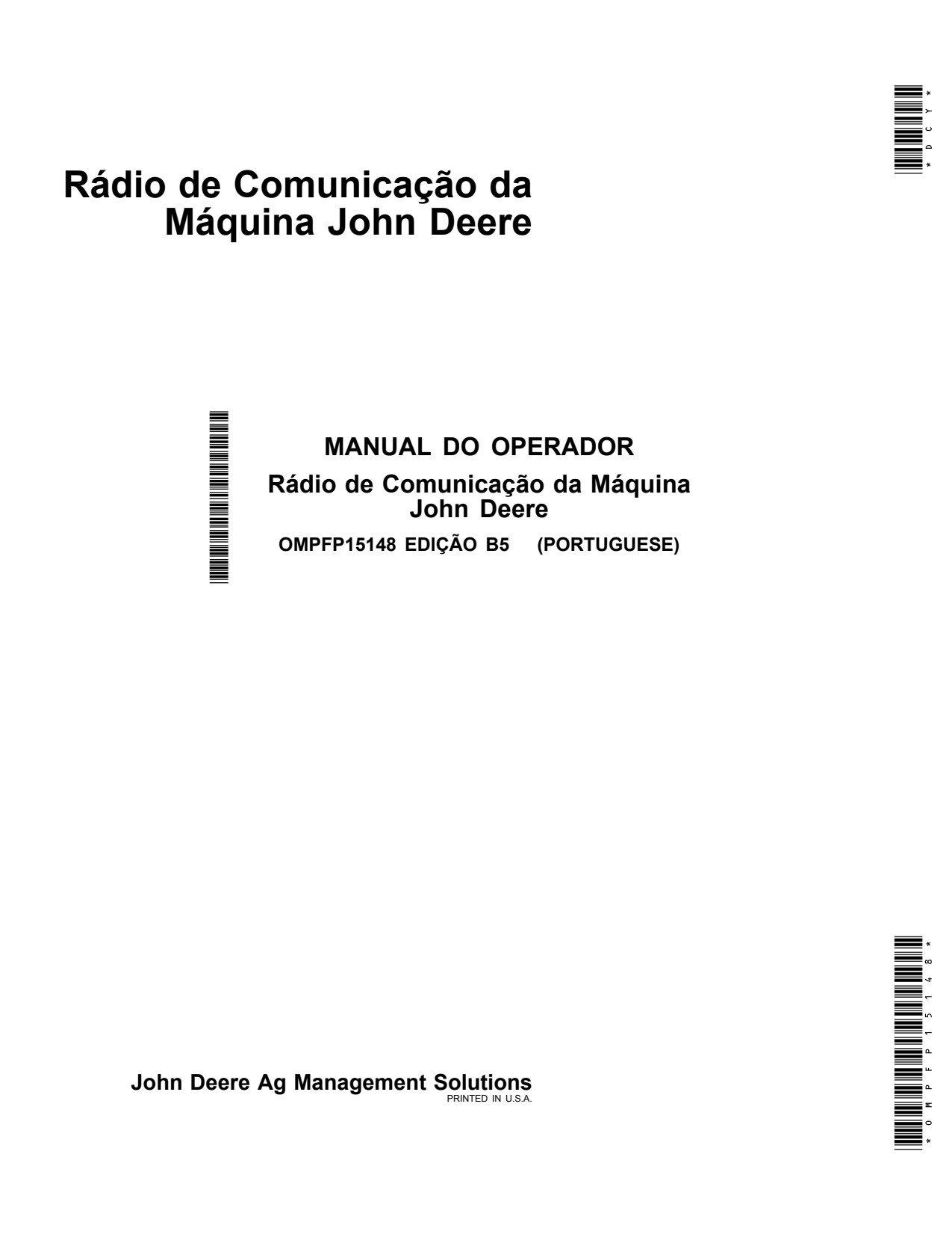 John Deere AMS GS3 MCR Machine Communication Radio MTG Precision Ag Electronics Operator Manual OMPFP15148 PT 1 John Deere AMS GS3 MCR Machine Communication Radio MTG Precision Ag Electronics Operator Manual OMPFP15148 PT