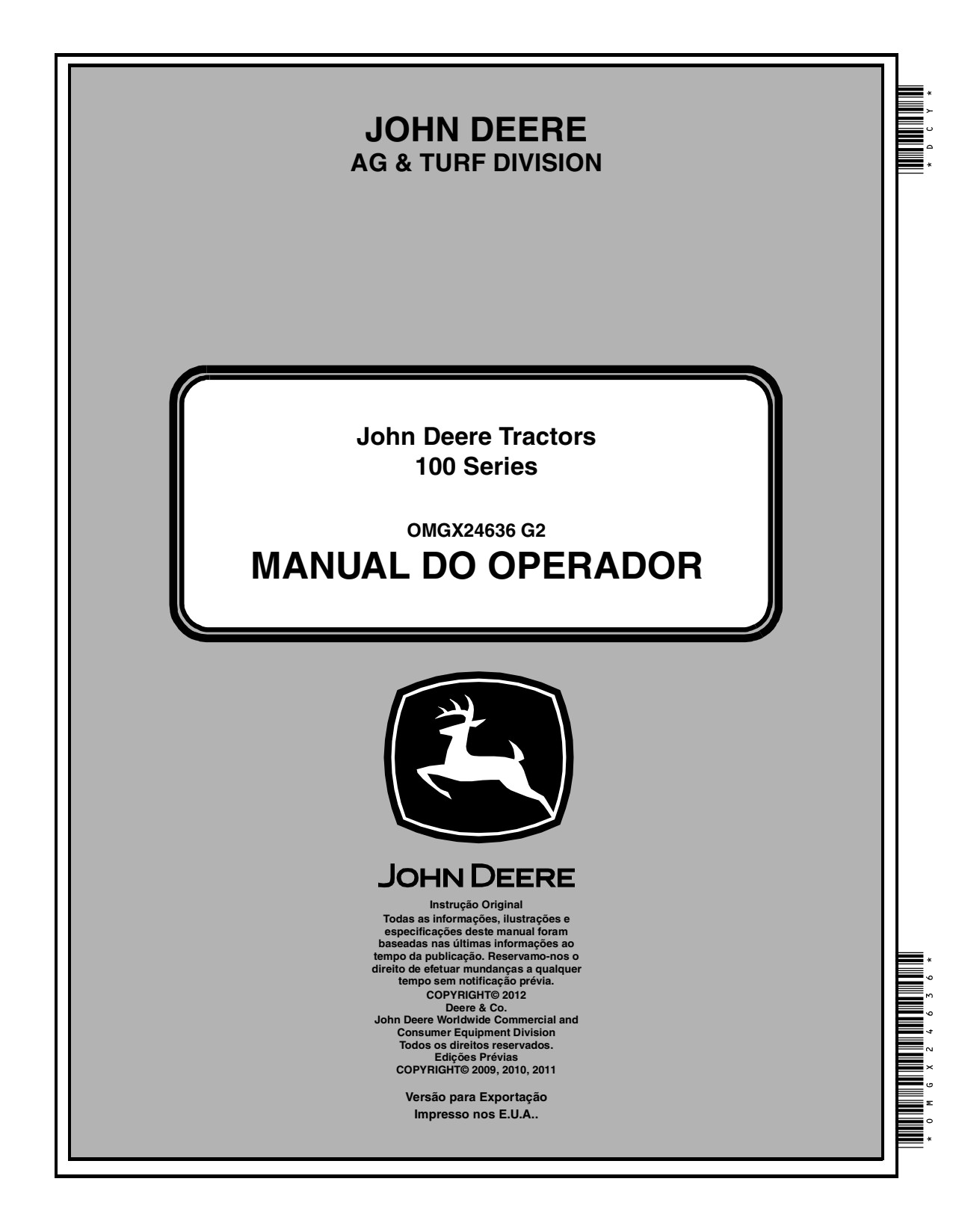 John Deere D105 D130 D160 D110 to D170 100 Lawn Tractor Operator Manual OMGX24636 PT 1 John Deere D105 D130 D160 D110 to D170 100 Lawn Tractor Operator Manual OMGX24636 PT