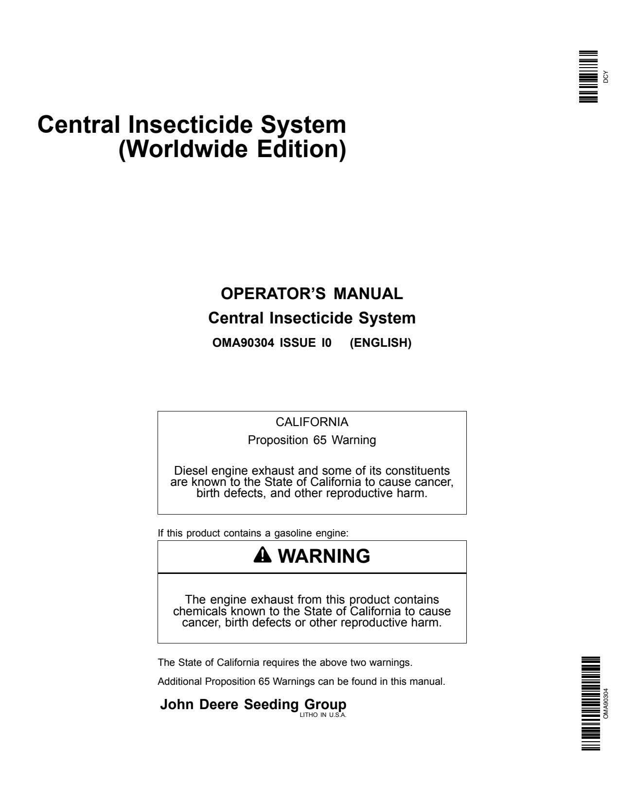 John Deere DB90 DB60 1790 DB80 1770NT Attachment Operator Manual OMA90304 1 John Deere DB90 DB60 1790 DB80 1770NT Attachment Operator Manual OMA90304