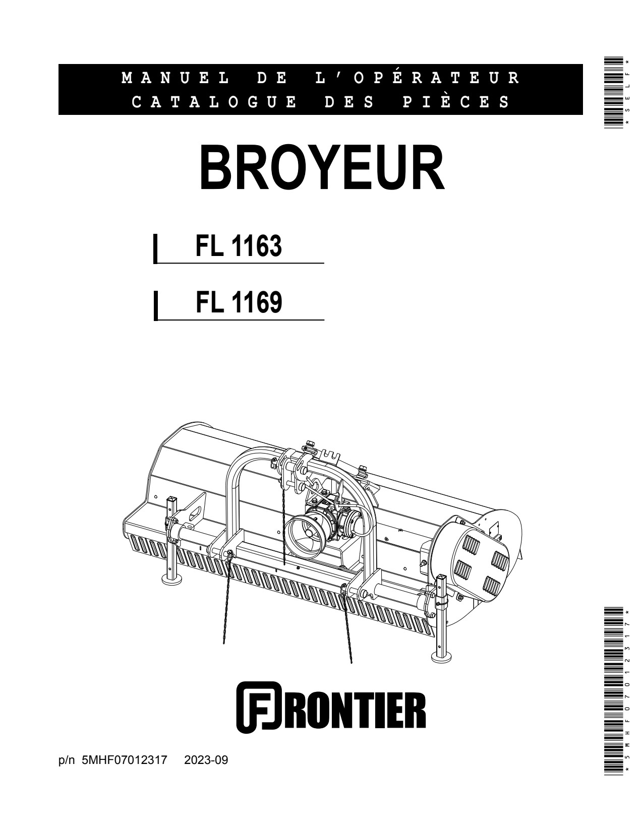 John Deere FL1163 FL1169 Flail Mower Operator Manual 5MHF07012317 FR 1 John Deere FL1163 FL1169 Flail Mower Operator Manual 5MHF07012317 FR