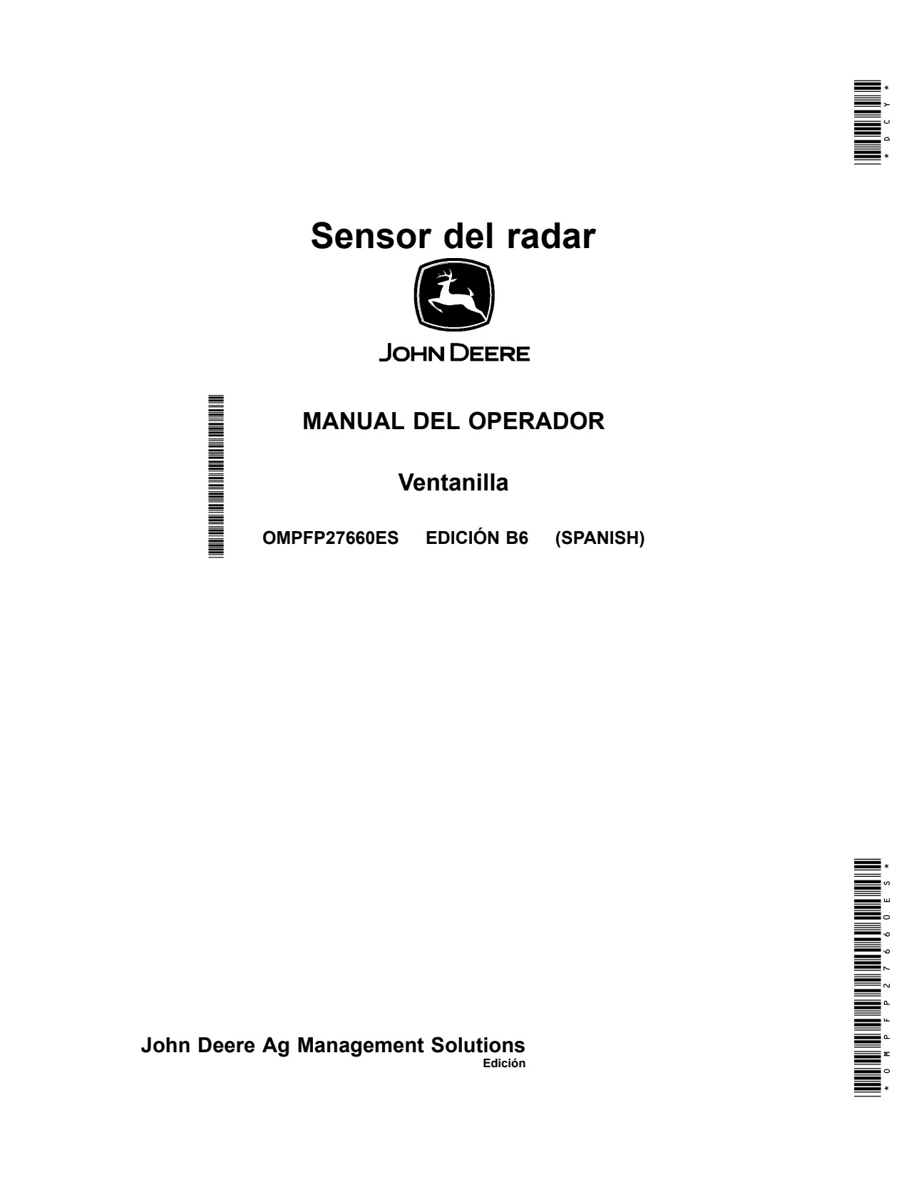 John Deere Precision Ag Electronics Operator Manual OMPFP27660ES ES 1 John Deere Precision Ag Electronics Operator Manual OMPFP27660ES ES