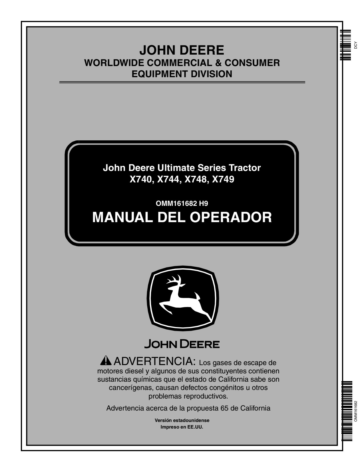 John Deere X740 to X748 X749 Material Collection System Operator Manual OMM161682 ES 1 John Deere X740 to X748 X749 Material Collection System Operator Manual OMM161682 ES